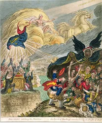 Učedníci chytají plášť: Duch temnoty zastiňuje kněze Baalovy, vydala Hannah Humphreyová v roce 1808